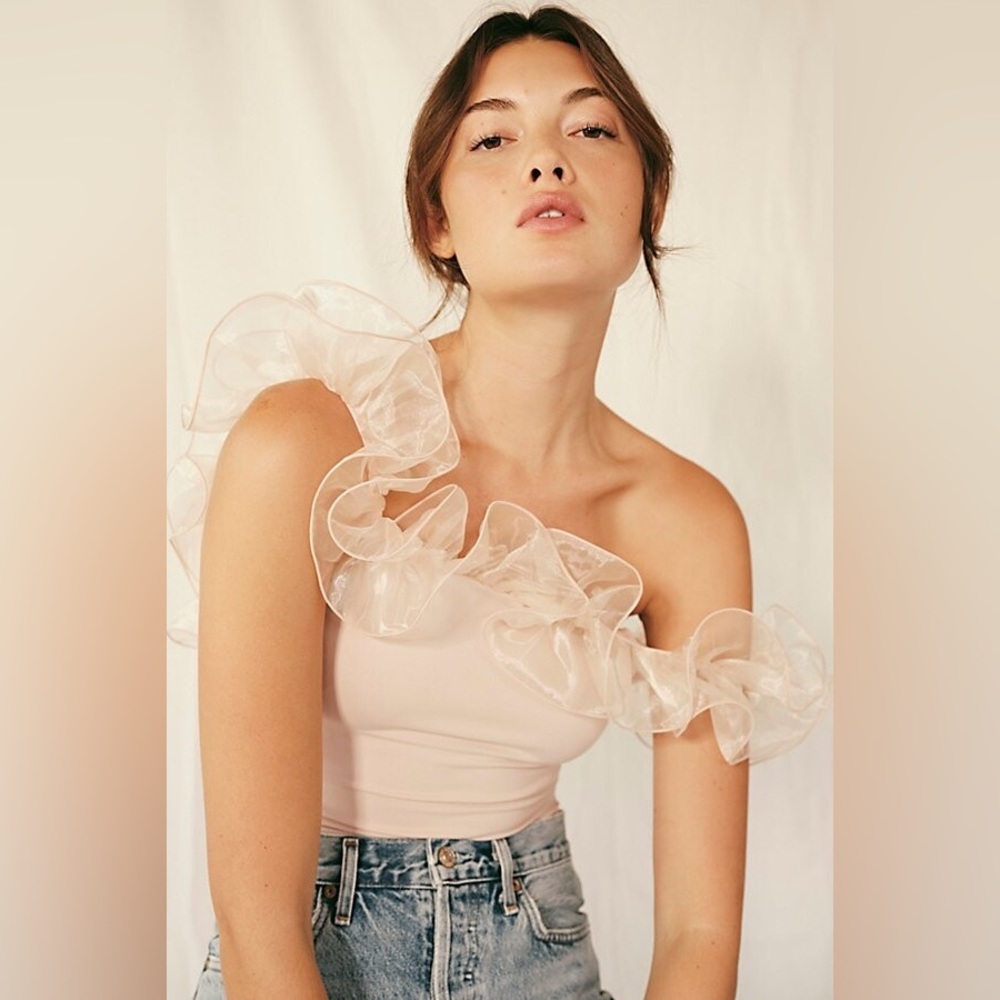 Haute Wired Bodysuit - Dusty Pink - Free People